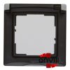 Legrand 721344, Suno Egyes Keret, Vízmentes, IP44, Alumínium