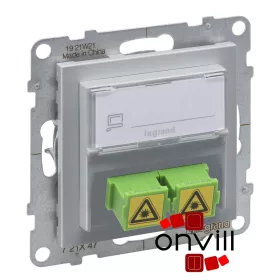   Legrand 721347, Suno SC/APC  Optikai Csatlakozóaljzat, Alumínium
