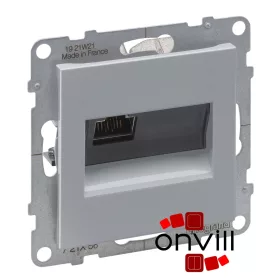   Legrand 721356, Suno 1XRJ45 Cat.6 STP Informatikai Csatlakozóaljzat, Alumínium