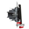 Legrand 721401, Suno Egypólusú Kapcsoló, 10 AX, Fekete