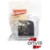 Legrand 721410, Suno Egypólusú Nyomó Jelzőfénnyel Címketartóval, 6 A, Fekete