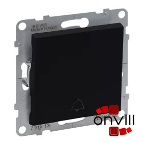   Legrand 721413IP44, Suno Egypólusú Nyomó Csengőjellel, 6 A, 250V, IP44, Fekete