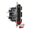 Legrand 721439, Suno Redőnykapcsoló, 6 A, Fekete