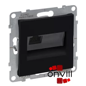   Legrand 721454, Suno 1XRJ45 Cat.6A UTP Informatikai Csatlakozóaljzat, Fekete