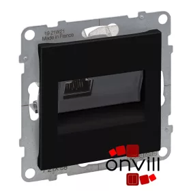   Legrand 721458, Suno 1XRJ45 Cat.6A STP Informatikai Csatlakozóaljzat, Fekete