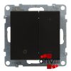 Legrand 721478A, Suno Nyomógombos Fényerőszabályzó 125W, 2 Vezetékes, Fekete