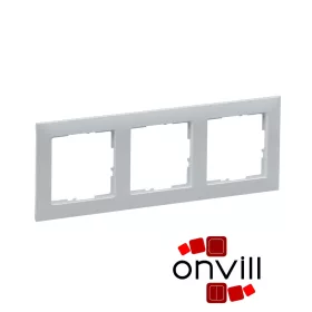 Legrand 721513, Suno Hármas Keret, Alumínium