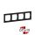 Legrand 721524, Suno Négyes Keret, Fekete