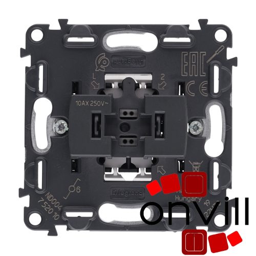 Legrand 752010, Valena Inmatic Váltókapcsoló Mechanizmus Nulla Bekötéssel