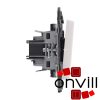 Legrand 752110, Valena Life Egypólusú Kapcsoló Jelzőfénnyel, 10 AX, Fehér