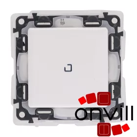   Legrand 752167, Valena Life Váltókapcsoló Jelzőfénnyel, 10 AX, IP44, Fehér