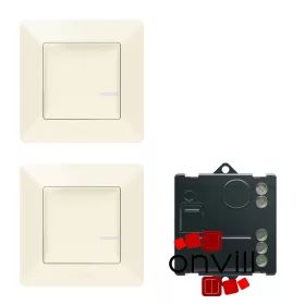   Legrand 752250, Valena Life Netatmo Párosított Szett Alternatív Kapcsolás Mikromodul Segítségével - 2 Vezeték Nélküli Kapcsoló + Mikromodul, Elefántcsont