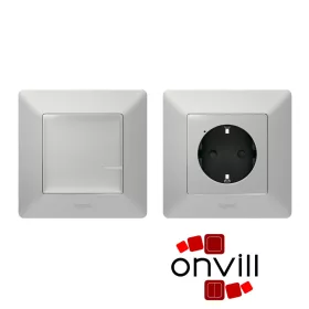   Legrand 752354, Valena Life Netatmo Párosított Szett Vezérelhető Csatlakozó Aljzat - 1 Intelligens Csatlakozóaljzat + 1 Vezeték Nélküli Kapcsoló, Alumínium