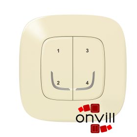   Legrand 752668, Valena Allure Netatmo Intelligens Szcenárió Kapcsoló - 4 Funkciós,  Egyedileg Programozható, Elefántcsont