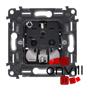   Legrand 753020, Valena Inmatic 2P+F Csatlakozóaljzat Mechanizmus Biztonsági Zsaluval, Rugós Vezetékbekötéssel