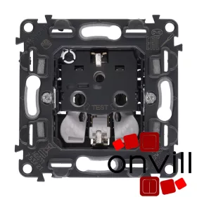   Legrand 753021, Valena Inmatic 2P+F Csatlakozóaljzat Mechanizmus, Rugós Vezetékbekötéssel