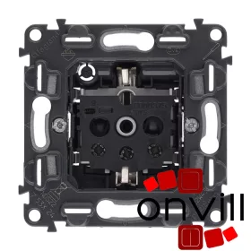   Legrand 753024, Valena Inmatic 2P+F Csatlakozóaljzat Mechanizmus Biztonsági Zsaluval, Csavaros Vezetékbekötéssel