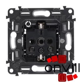   Legrand 753025, Valena Inmatic 2P+F Csatlakozóaljzat Mechanizmus, Csavaros Vezetékbekötéssel