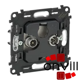   Legrand 753063, Valena Inmatic TV-Rádió Csatlakozóaljzat Mechanizmus, 14 dB