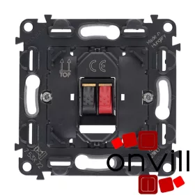   Legrand 753072, Valena Inmatic Hangszóró-Csatlakozóaljzat Mechanizmus, (2 Kivezetéssel)