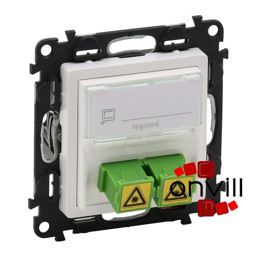 Legrand 753130, Valena Life SC/APC Egymódusú Optikai Csatlakozóaljzat, Fehér