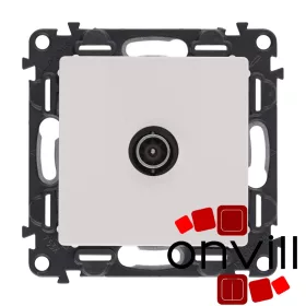   Legrand 753151, Valena Life TV Aljzat, Csillagpontos (Végzáró), 1,5 dB, Fehér