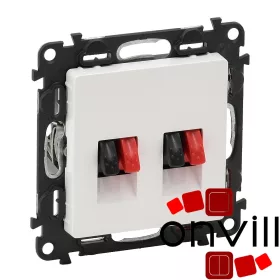   Legrand 753178, Valena Life Hangszóró-Csatlakozóaljzat (4 Kivezetéssel), Fehér