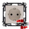 Legrand 753225, Valena Life 2P+F Csatlakozóaljzat Biztonsági Zsalu Nélkül, Csavaros Vezetékbekötéssel, Elefántcsont