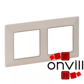   Legrand 754062, Valena Life Kettes Keret, Elefántcsont-Arany