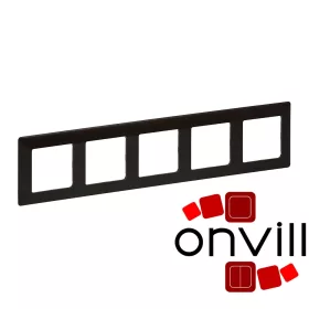 Legrand 754175, Valena Life Ötös Keret, Wenge Dekor