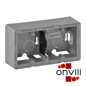   Legrand 754212, Valena Life Kiemelődoboz (Kiemelőkeret), Kettős, Alumínium