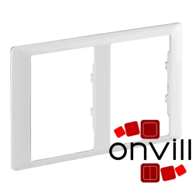   Legrand 754222, Valena Life Kettes Keret 2X2P+F Csatlakozóaljzathoz, Fehér