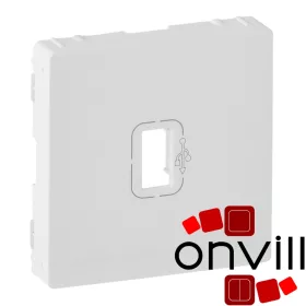   Legrand 754750, Valena Life Burkolat Elővezetékezett USB AdatáTViteli Csatlakozóaljzat Burkolat, Fehér