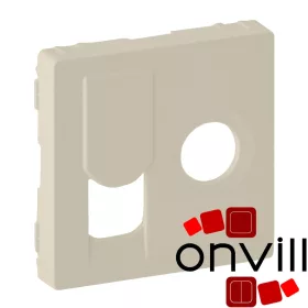   Legrand 754831, Valena Life TV Csatlakozóaljzat + Rj45 Cat.6 UTP Aljzat Burkolat, Elefántcsont