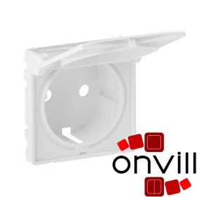   Legrand 754840, Valena Life 2P+F Csatlakozóaljzat Burkolat Csapófedéllel, Fehér