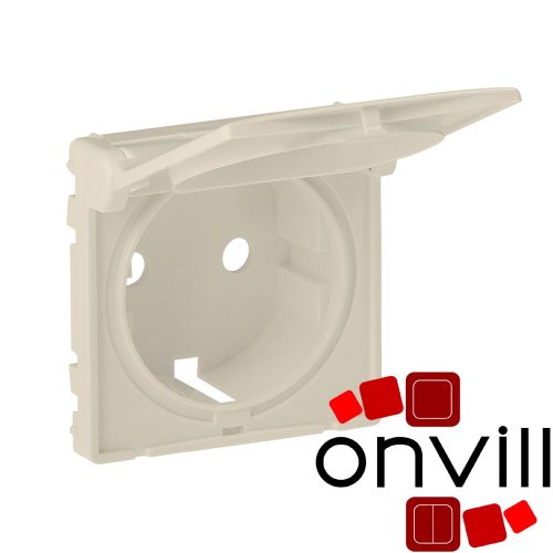 Legrand 754841, Valena Life 2P+F Csatlakozóaljzat Burkolat Csapófedéllel, Elefántcsont