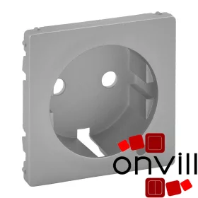   Legrand 754852, Valena Life 2P+F Csatlakozóaljzat Ellenőrzőfényes Burkolat, Alumínium