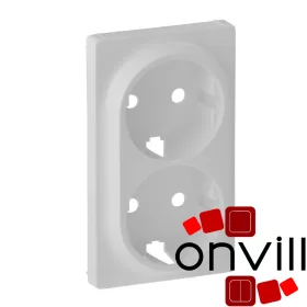   Legrand 754950, Valena Life 2X2P+F Csatlakozóaljzat Burkolat, Fehér