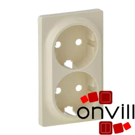   Legrand 754951, Valena Life 2X2P+F Csatlakozóaljzat Burkolat, Elefántcsont