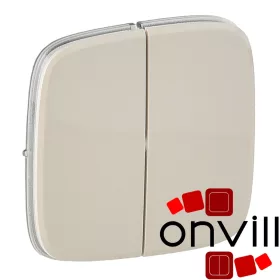   Legrand 755026, Valena Allure Kettős Kapcsoló Burkolat, Elefántcsont