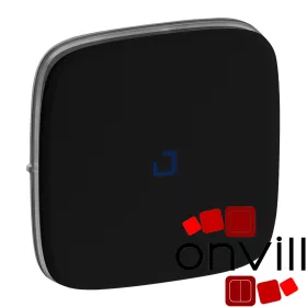   Legrand 755088, Valena Allure Széles Billentyű Jelzőfénnyel, Fekete