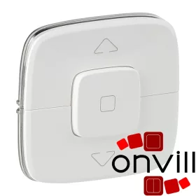   Legrand 755145, Valena Allure Redőnykapcsoló és - Nyomó Burkolat, Fehér