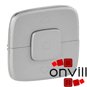   Legrand 755147, Valena Allure Redőnykapcsoló és - Nyomó Burkolat, Alumínium