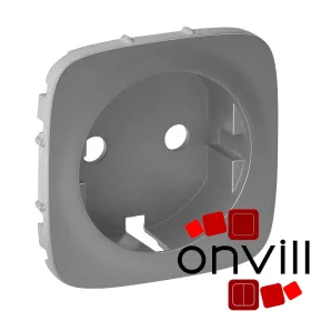   Legrand 755207, Valena Allure 2P+F Csatlakozóaljzat Burkolat, Alumínium