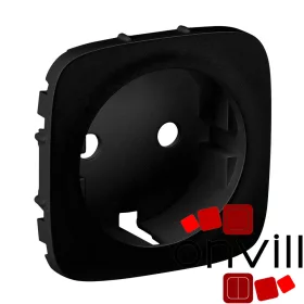   Legrand 755208, Valena Allure 2P+F Csatlakozóaljzat Burkolat, Fekete