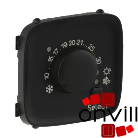   Legrand 755318, Valena Allure Elektronikus Termosztát Burkolat, Fekete