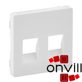   Legrand 755370, Valena Life Kettős Hangszóró-Csatlakozóaljzat Burkolat, (4 Kivezetéssel), Fehér