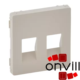   Legrand 755371, Valena Life Kettős Hangszóró-Csatlakozóaljzat Burkolat, (4 Kivezetéssel), Elefántcsont