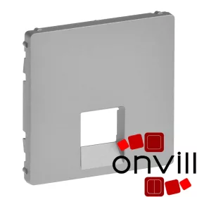   Legrand 755412, Valena Life 1XRJ45/RJ11 Csatlakozóaljzat Burkolat, Alumínium