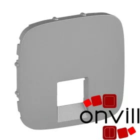   Legrand 755417, Valena Allure RJ11/RJ45 Aljzat Burkolat, Alumínium